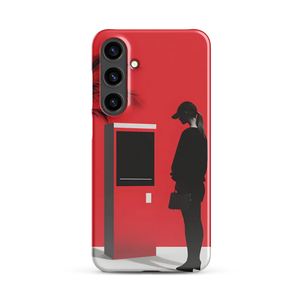 Contemplation in Red | Phone Case |  S24 Plus | Snap Case | Glossy