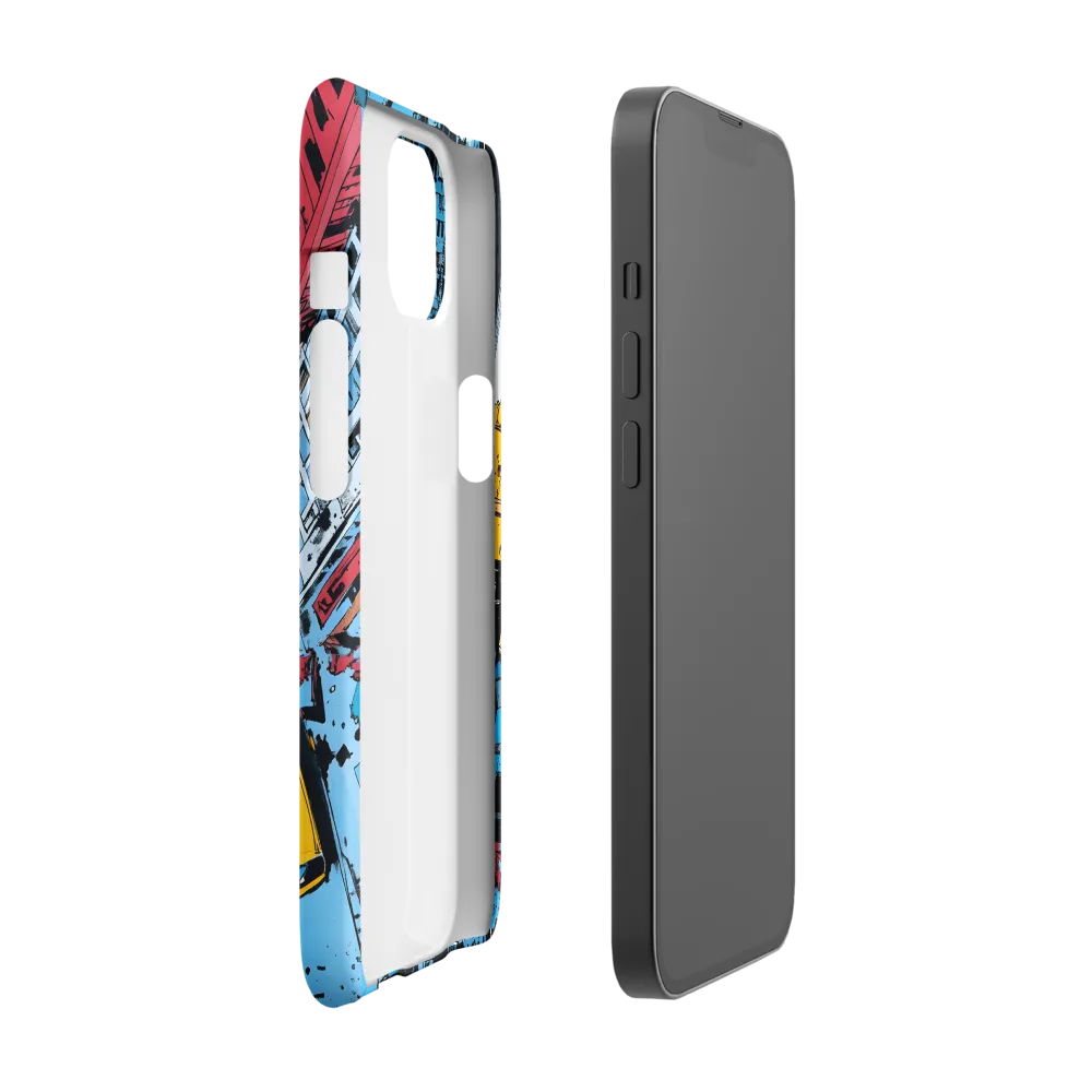 Urban Chaos: Aerial View of City Life | Phone Case |  13 | Snap Case | Matte