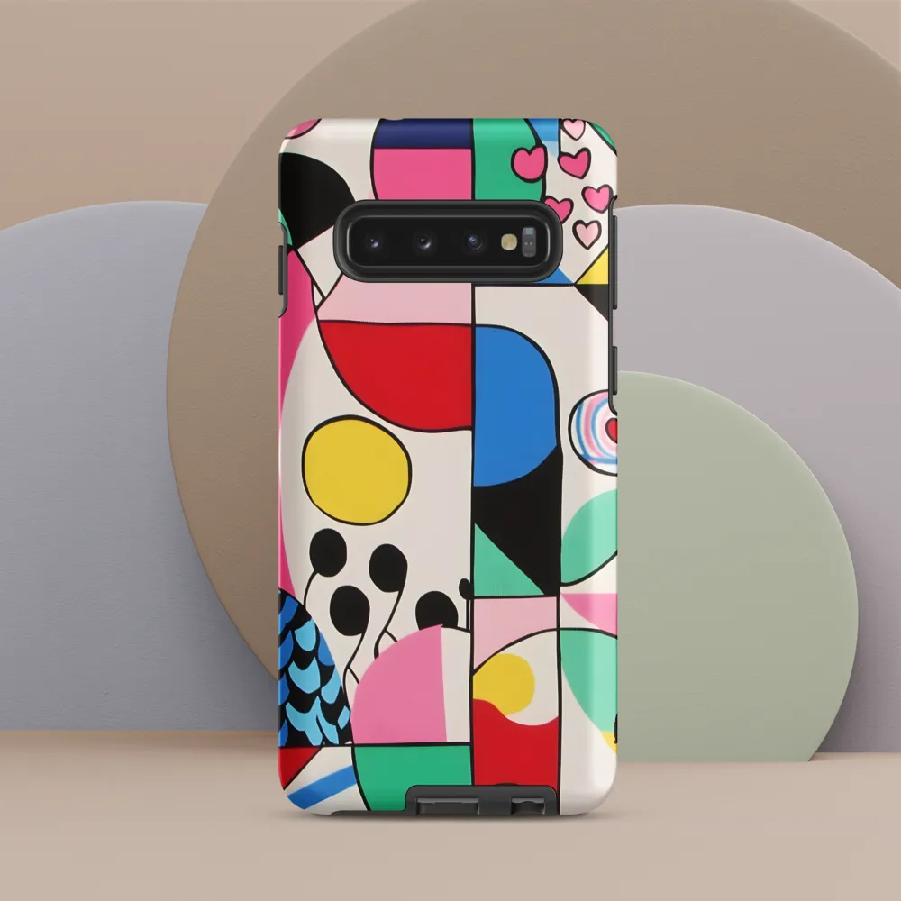 Dynamic Interplay of Shapes | Phone Case |  S10 | Tough Case | Matte