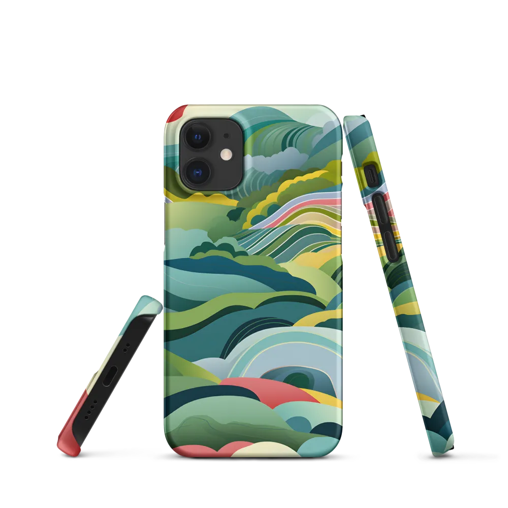 Waves of Serenity | Phone Case |  12 Mini | Snap Case | Matte