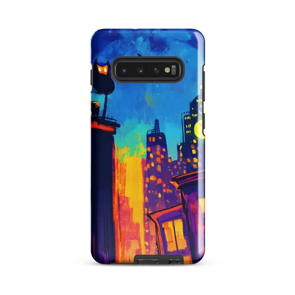 Urban Twilight: The Watchful Owl | Phone Case |  S10 Plus | Tough Case | Glossy