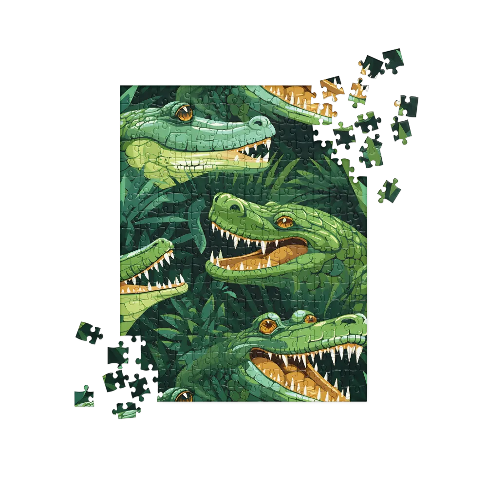 Fierce Crocodilian Medley | Jigsaw Puzzle | 252/520 pieces