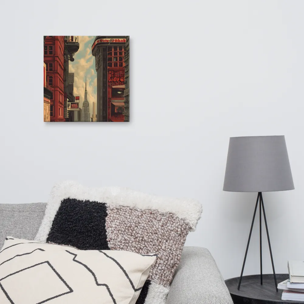 A Glimpse of Tomorrow: Urban Ambition | Canvas | 16″×16″