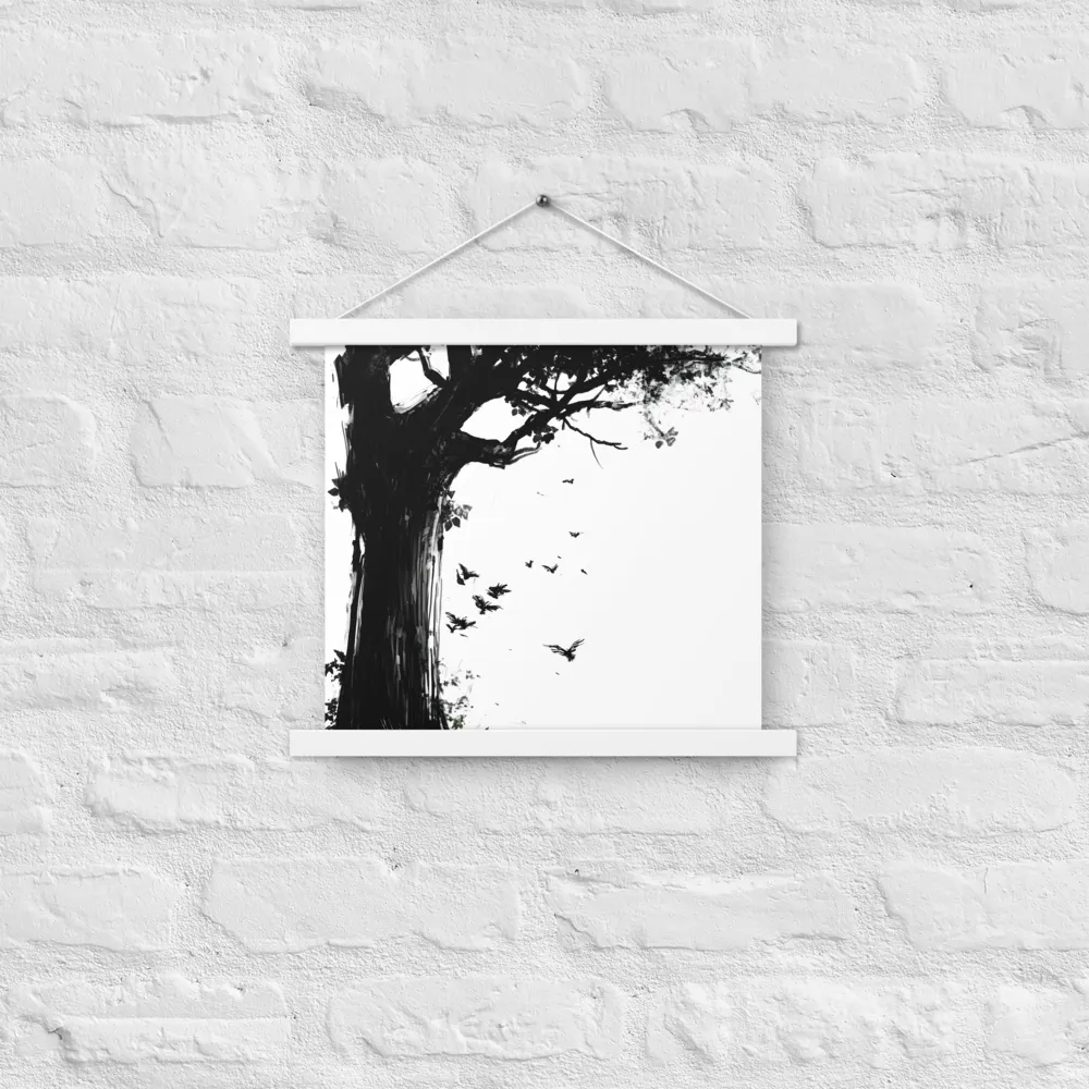 Whispers of Nature | Poster With White Wood Hanger | 14″×14″
