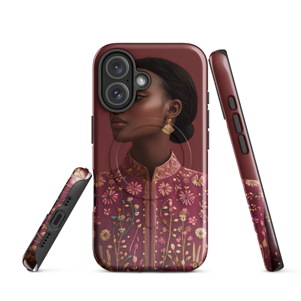Elegance Embodied: A Traditional Fashion Statement | Phone Case |  16 | MagSafe® Tough Case | Glossy