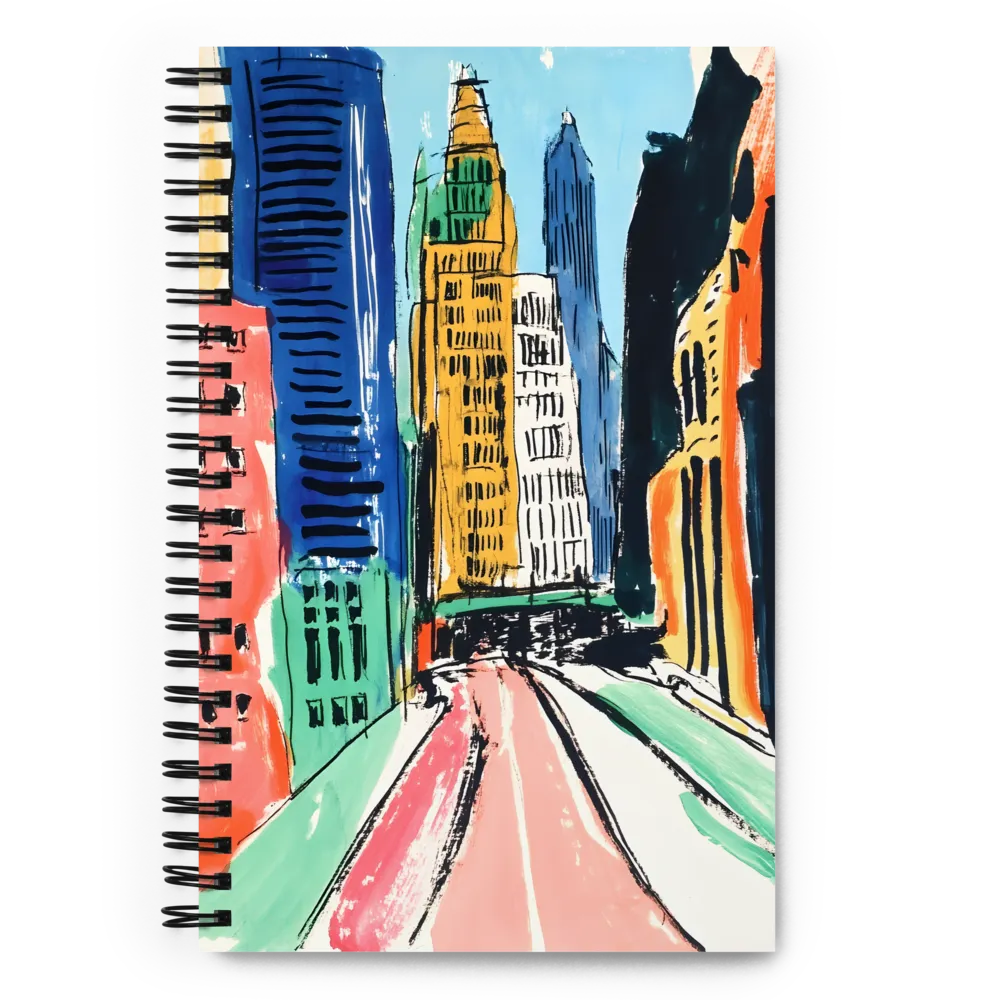 Urban Symphony in Color | Spiral Notebook