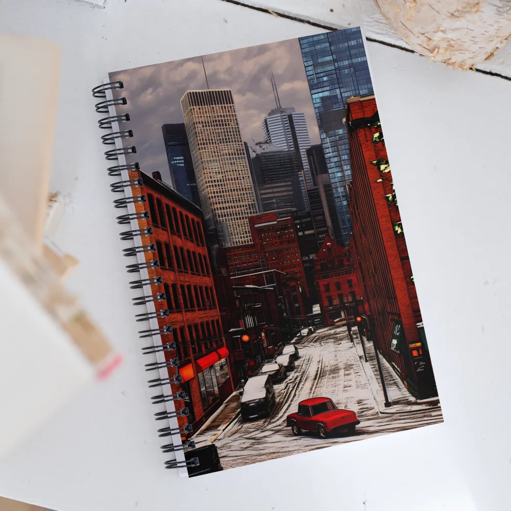 Winter's Urban Embrace | Spiral Notebook