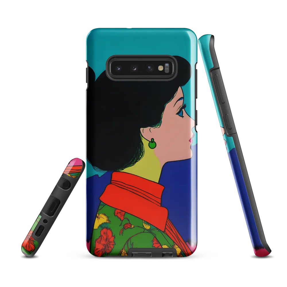 Whispers of Color: A Pop Art Portrait | Phone Case |  S10 Plus | Tough Case | Glossy