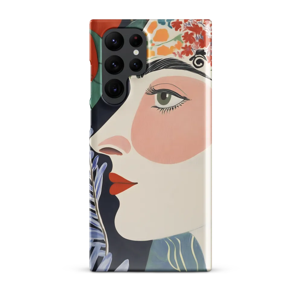 Floral Serenade: A Modern Portrait