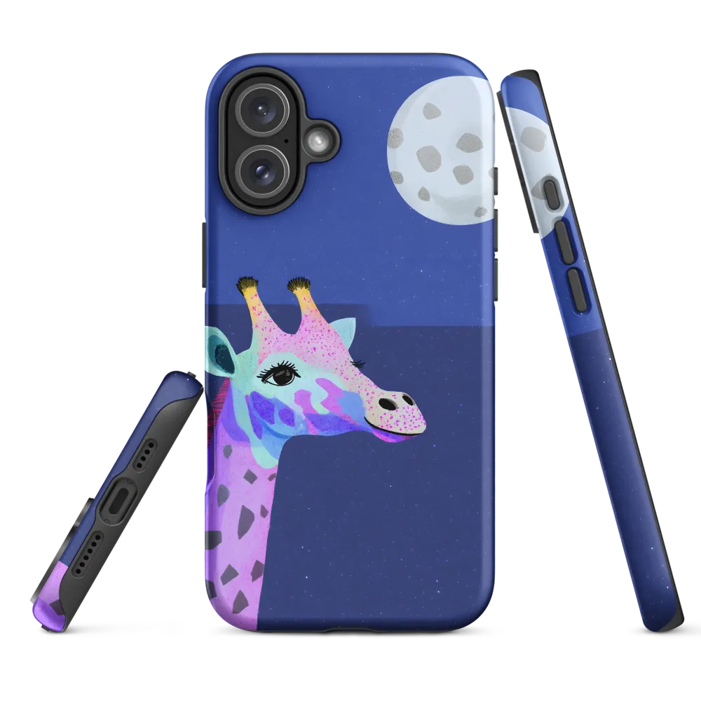 Whimsical Giraffe Under the Stars