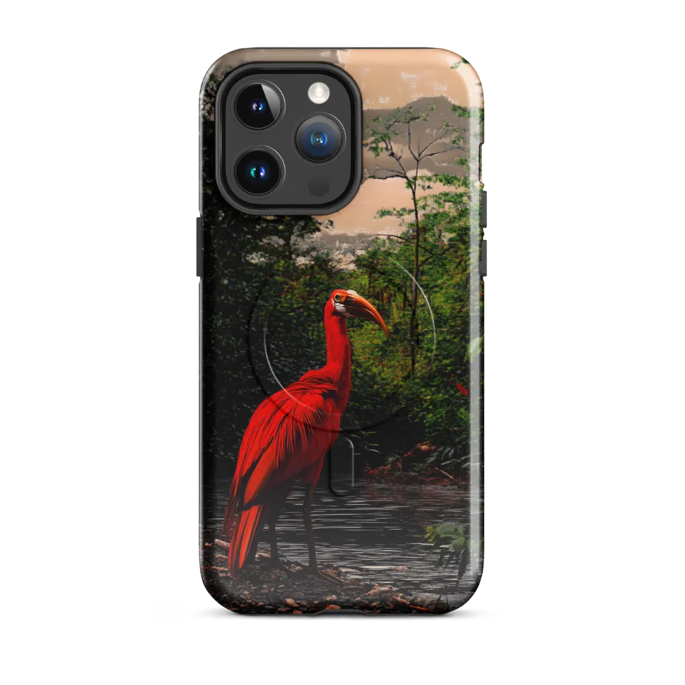 Enigmatic Elegance: The Scarlet Observer
