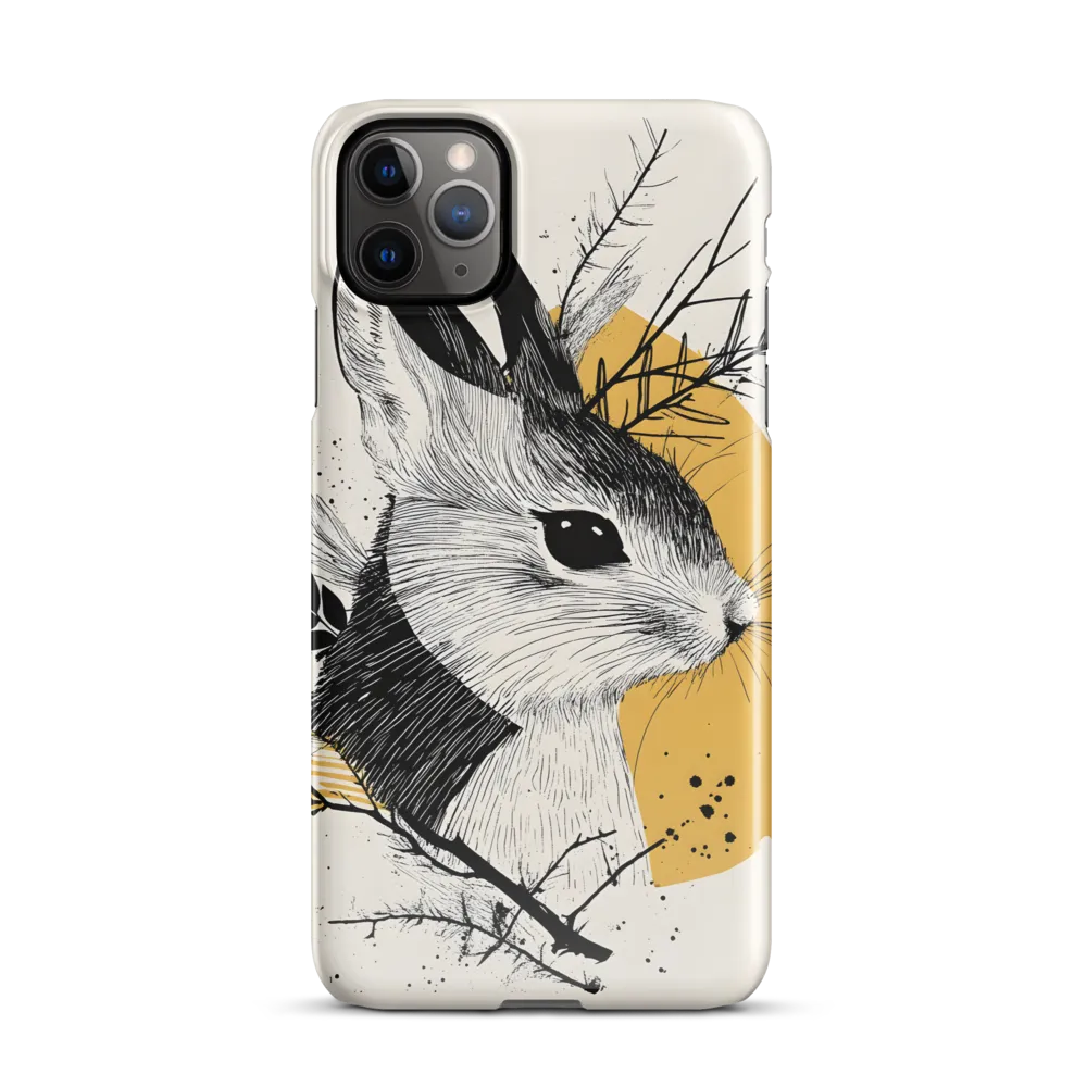 Ethereal Rabbit: A Study in Line Art | Phone Case |  11 Pro Max | Snap Case | Glossy