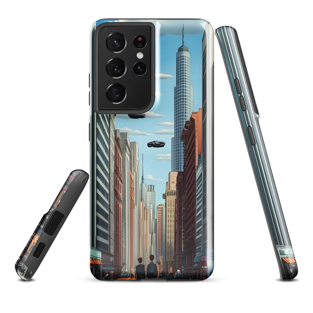 Futuristic Stroll through the Urban Skyline