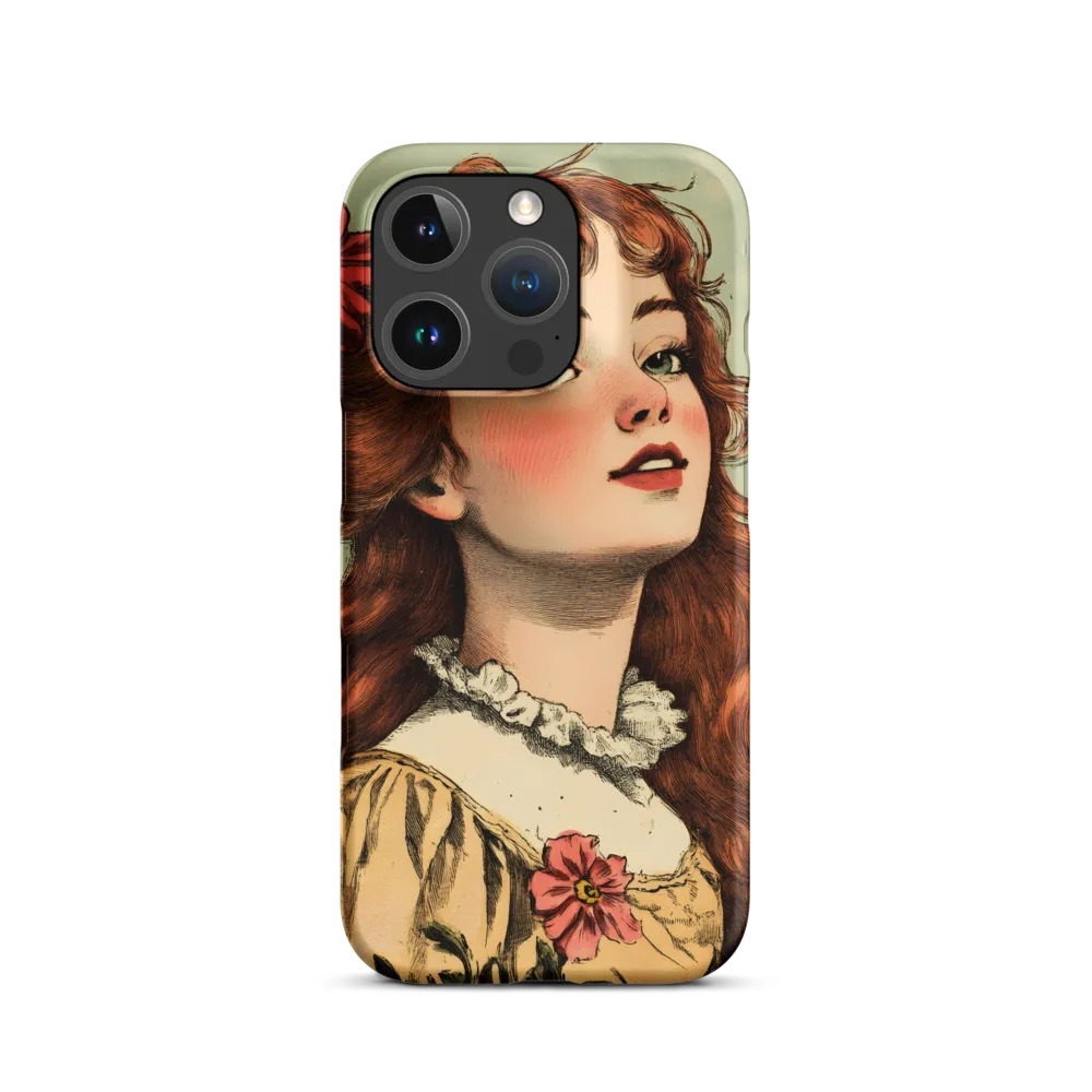 Whimsical Portrait of a Flower-Adorned Girl