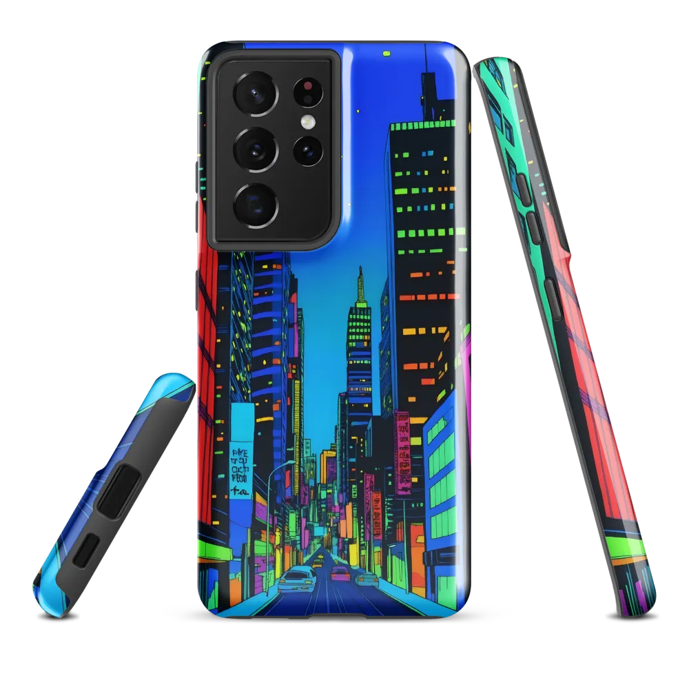 Neon Dreamscape: A Futuristic City at Dusk