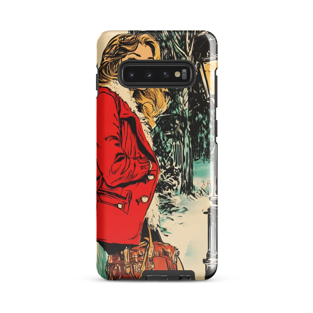 Winter Glamour in Red | Phone Case |  S10 Plus | Tough Case | Glossy