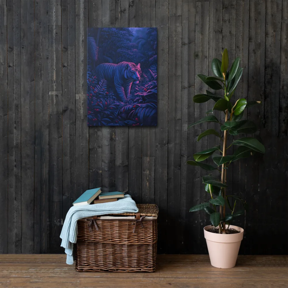 Mystic Prowler: The White Tiger in the Jungle | Thin Canvas | 20″×28″