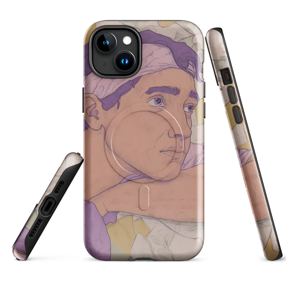 Contemplation in Pastel Hues | Phone Case |  15 Plus | MagSafe® Tough Case | Glossy