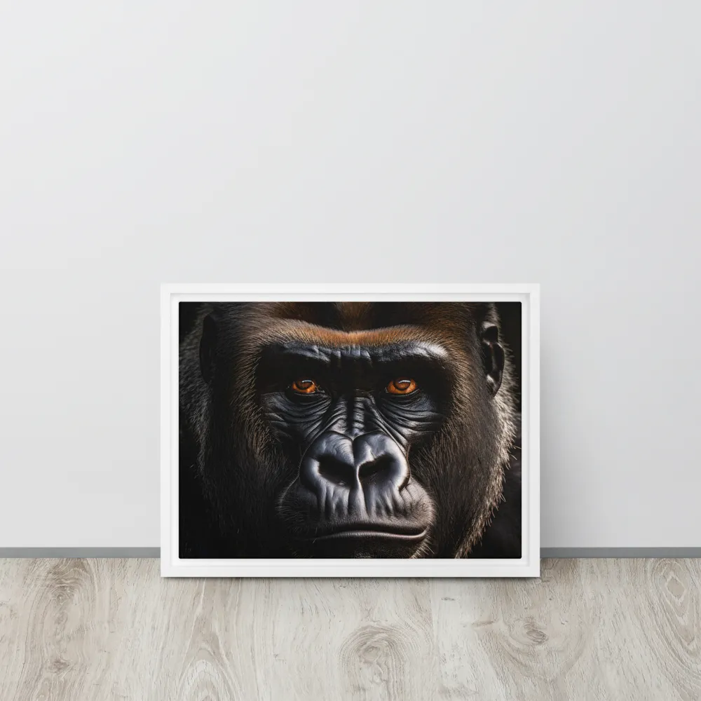 Majestic Gaze | Canvas with White Frame | 12″×16″