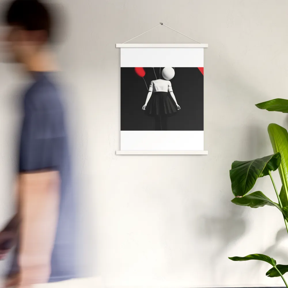 Suspended in Mystery | Poster With White Wood Hanger | 18″×24″