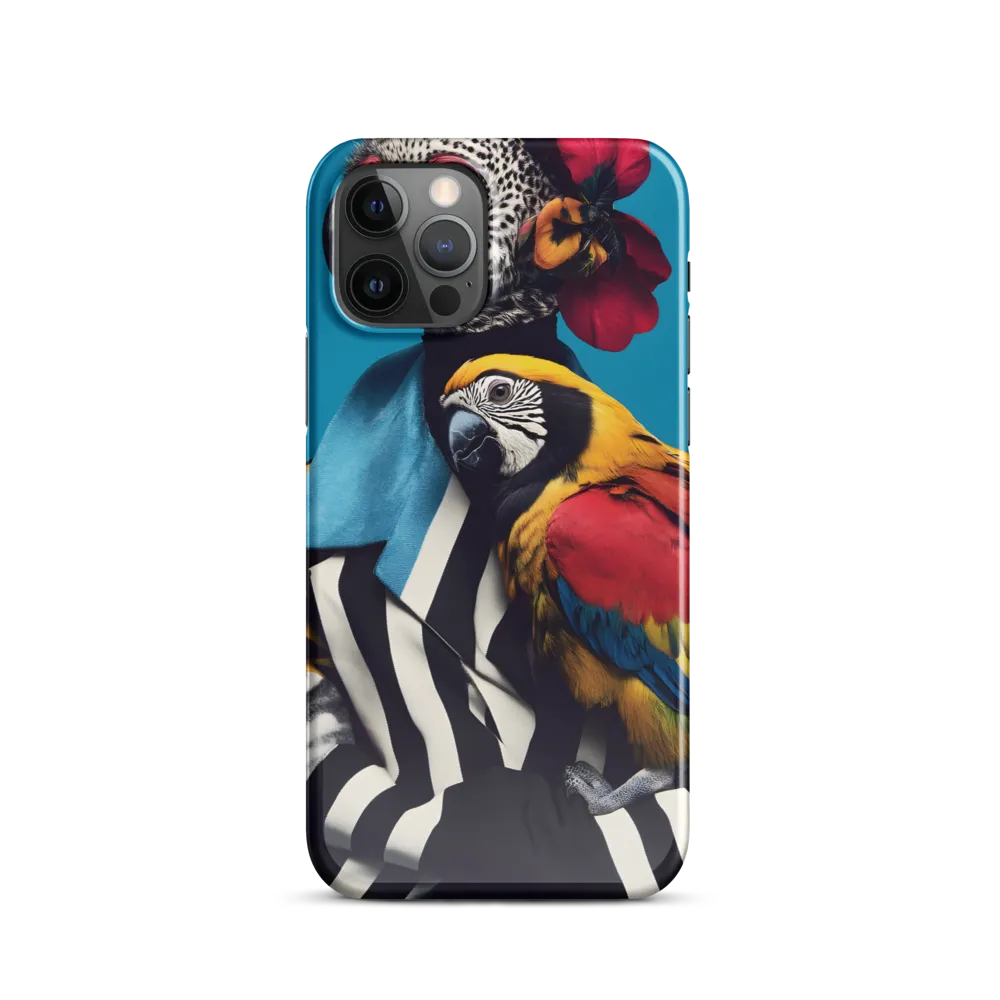 Vibrant Fusion of Flora and Fauna | Phone Case |  12 Pro | Snap Case | Glossy
