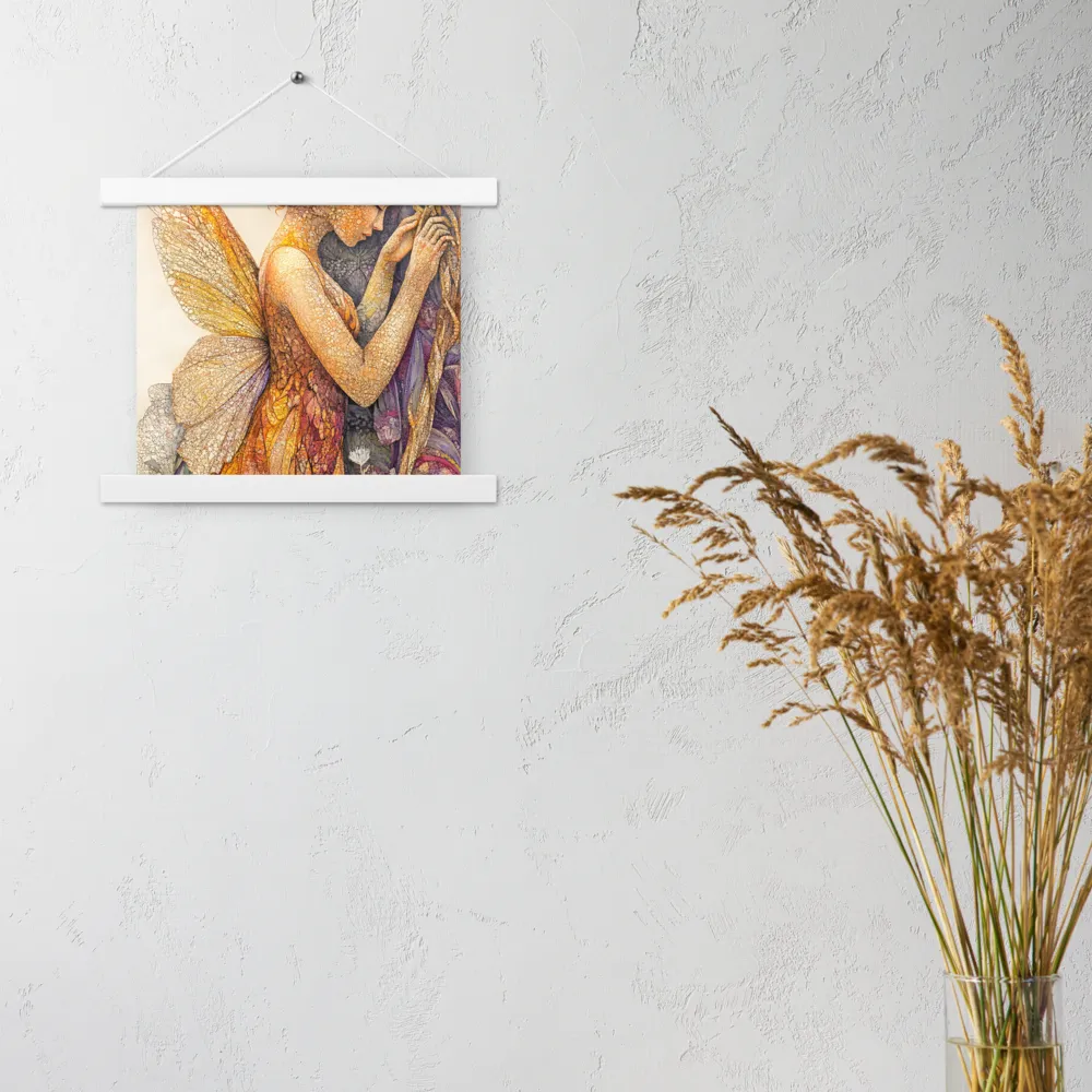 Whispers of the Frosted Meadow | Poster With White Wood Hanger | 10″×10″