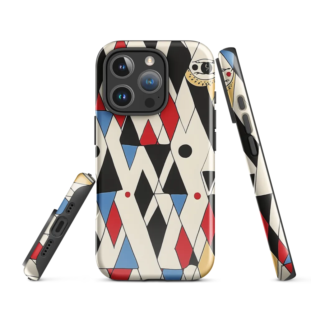 Dynamic Geometric Symphony | Phone Case |  16 Pro | Tough Case | Glossy
