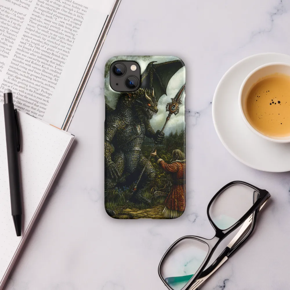 The Confrontation: Dragon vs. Wizard | Phone Case |  14 Plus | Snap Case | Matte
