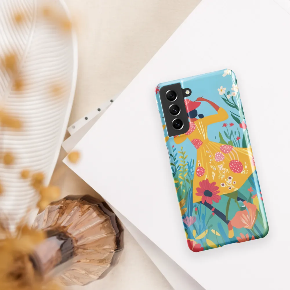 Dancing Among Blossoms | Phone Case |  S21 | Snap Case | Glossy