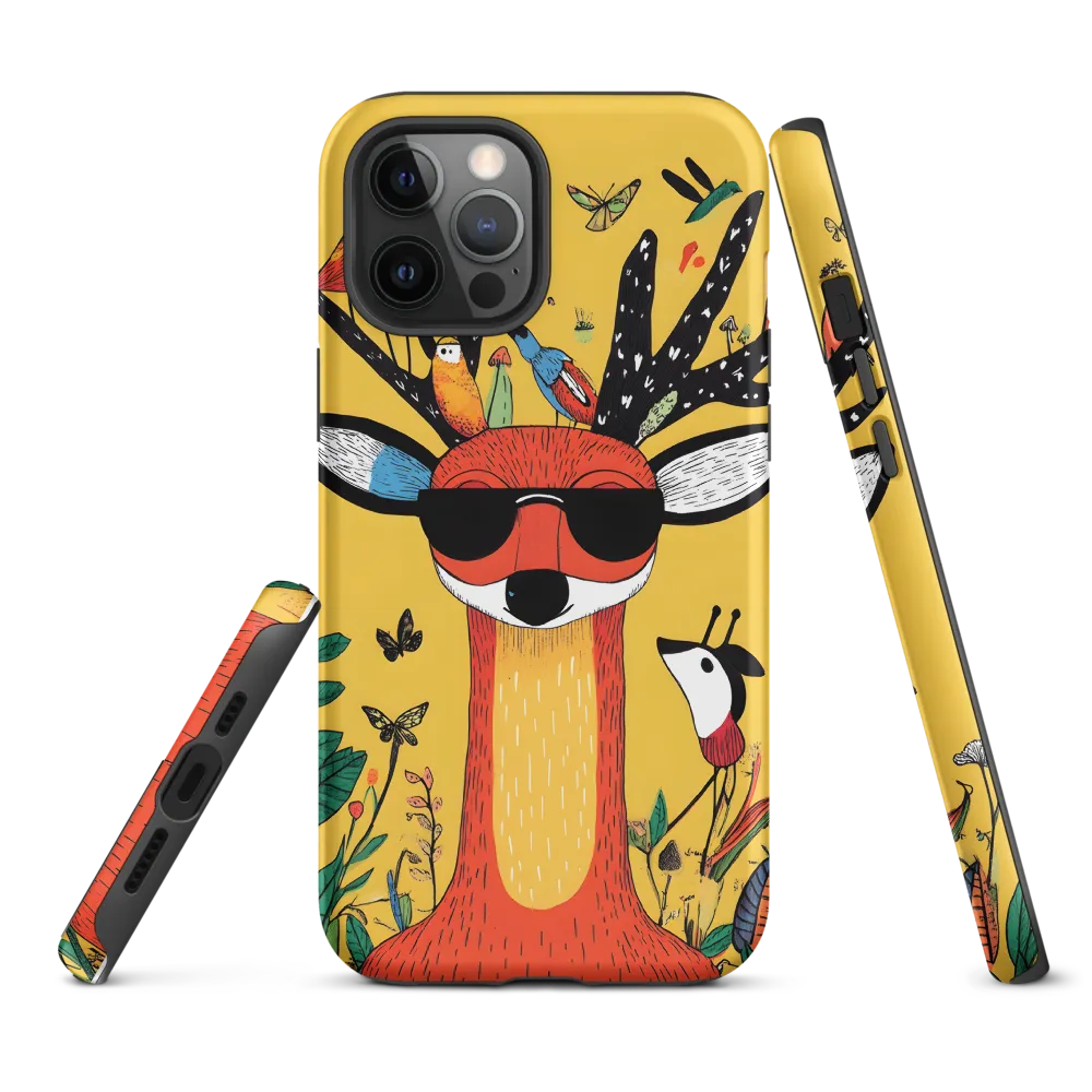 Playful Deer with Sunglasses