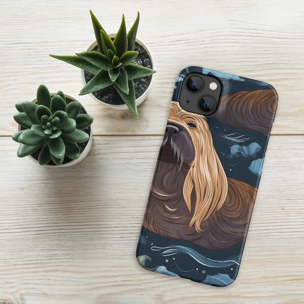 Whimsical Walruses in Deep Blue