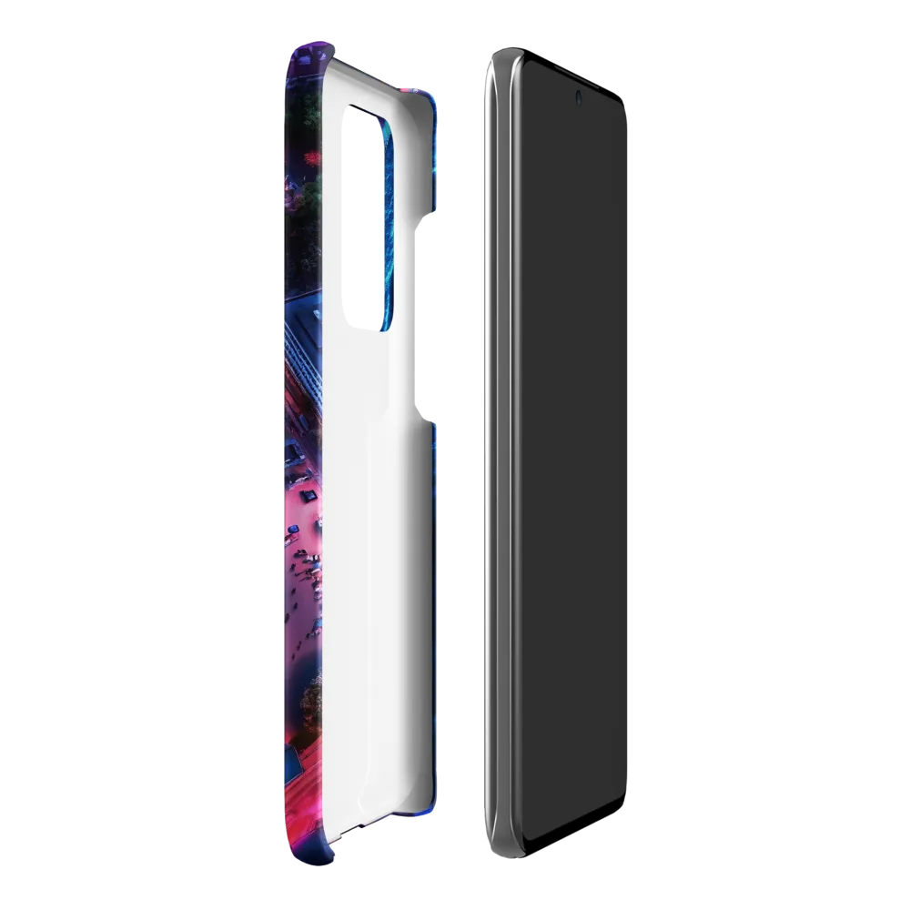 Twilight Reflections: A Serene Beach Aerial | Phone Case |  S20 Ultra | Snap Case | Matte