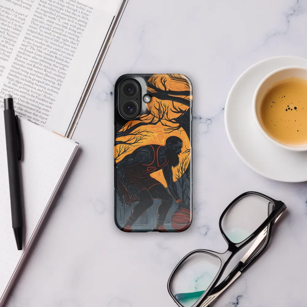 Under the Moonlight: A Basketball Player's Dance | Phone Case