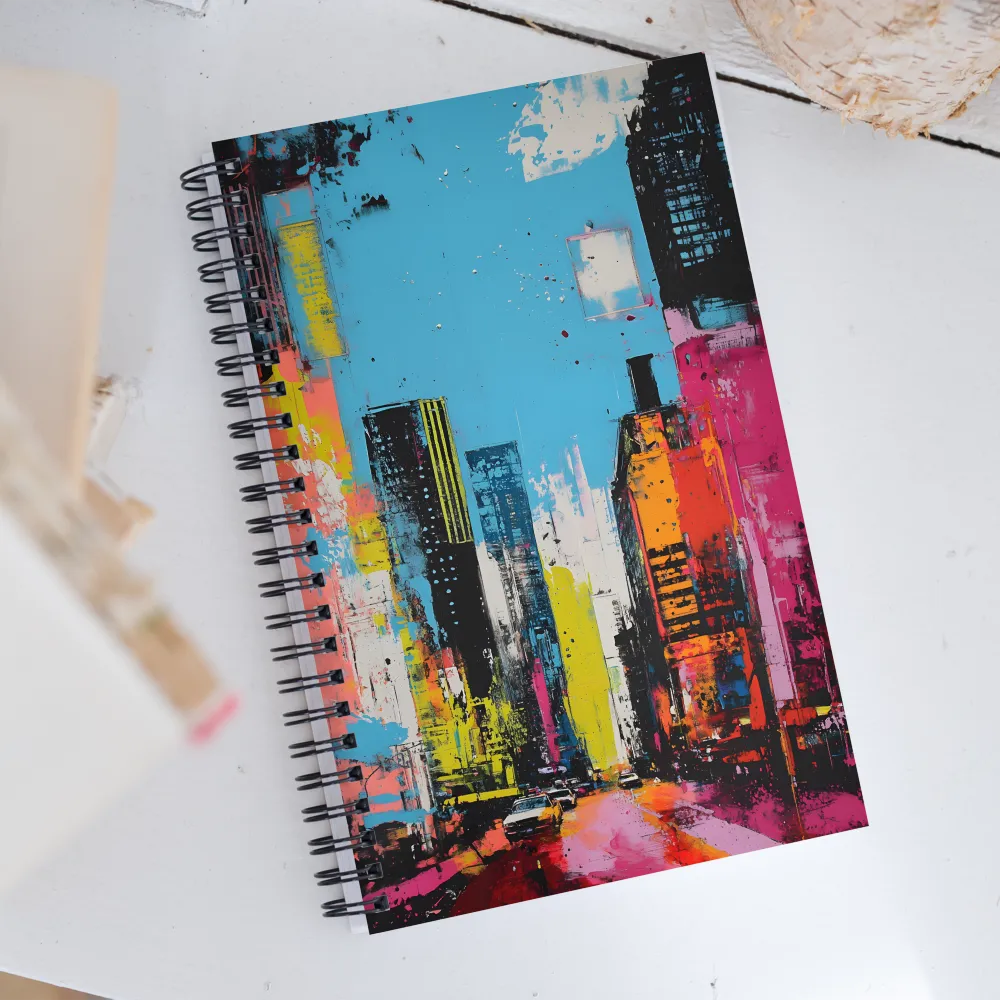 Urban Vortex of Color | Spiral Notebook