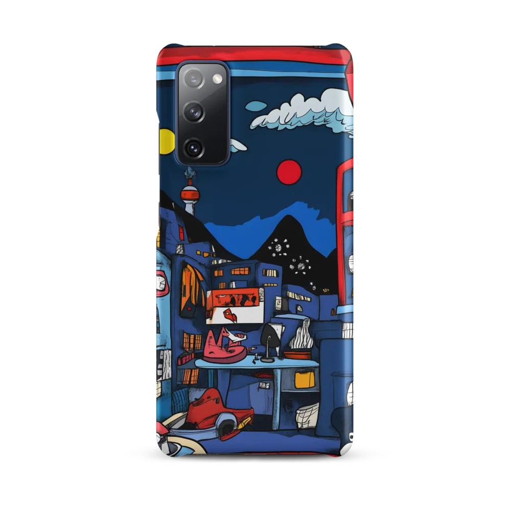Whimsical Cityscape at Night