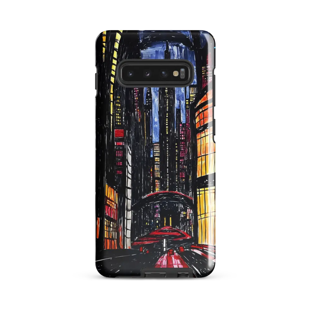 Urban Vibrance at Night | Phone Case |  S10 Plus | Tough Case | Glossy