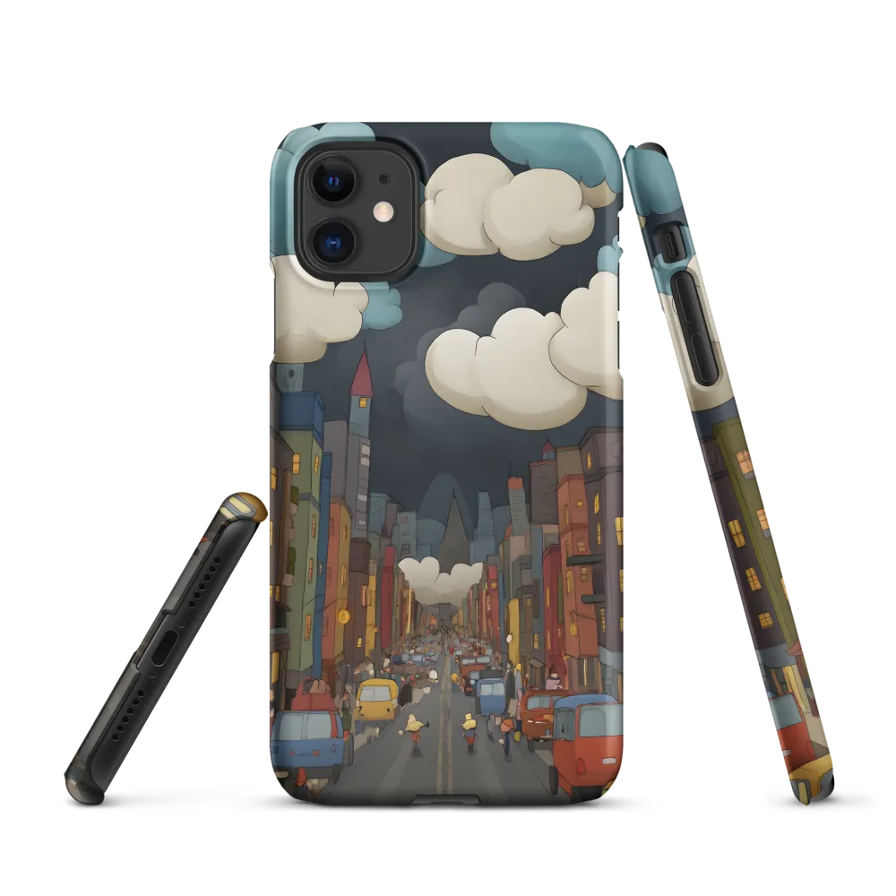 Urban Symphony: A City Awakens at Dusk | Phone Case |  11 | Snap Case | Matte