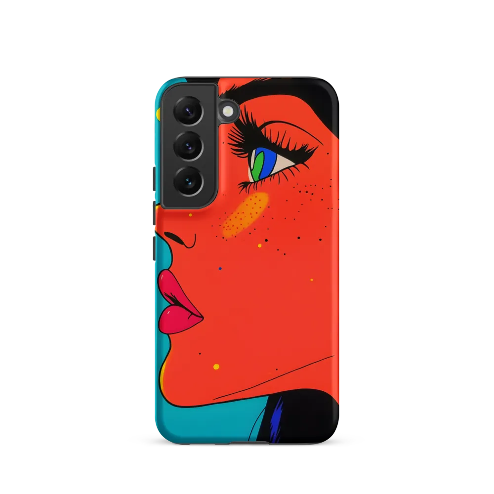 Vibrant Feminine Profile in Pop Art