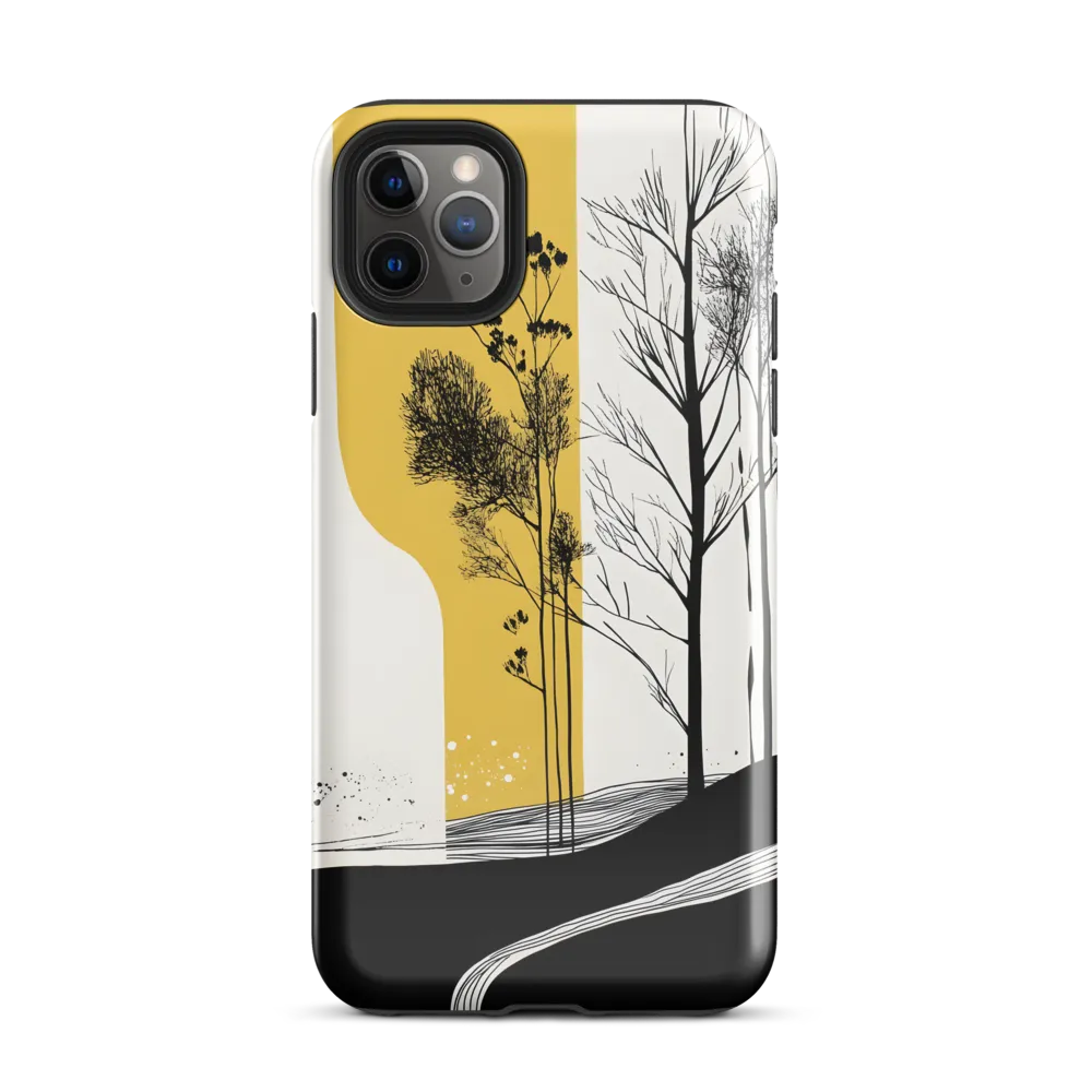 Whispers of Nature: An Abstract Landscape | Phone Case |  11 Pro Max | Tough Case | Glossy