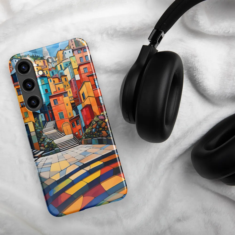 Vibrant Village: A Cubist Journey