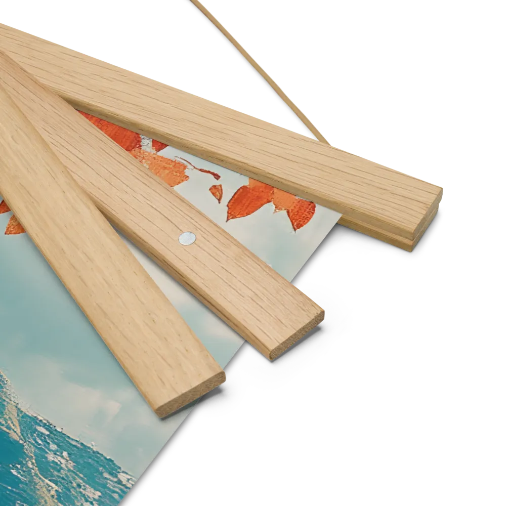 Elysian Waterscape | Poster With Oak Wood Hanger | 18″×18″
