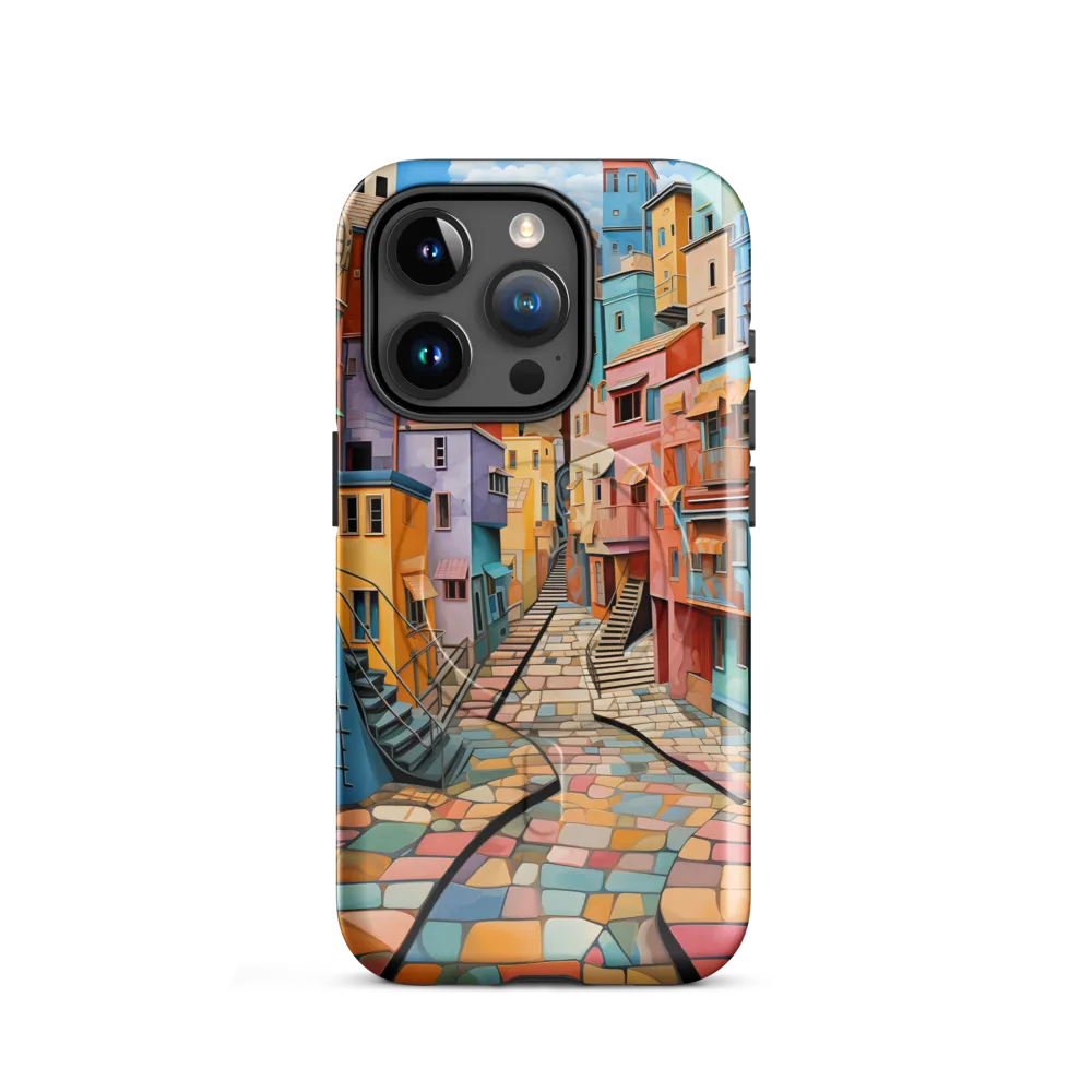 Vibrant Cityscape: A Kaleidoscope of Colors | Phone Case |  15 Pro | MagSafe® Tough Case | Glossy
