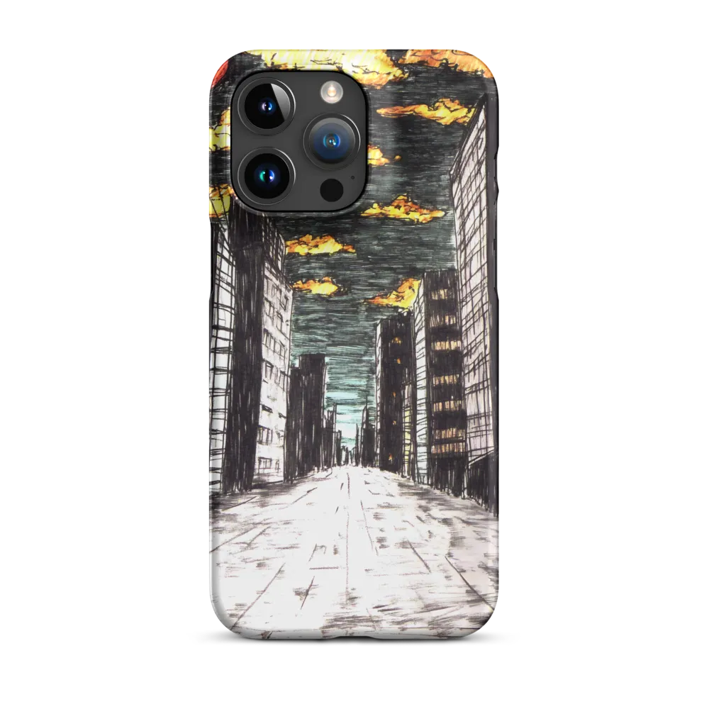 Eclipsed Cityscape | Phone Case |  15 Pro Max | Snap Case | Matte