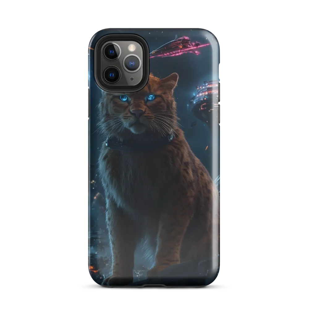 Cosmic Sentinel: The Majestic Panther | Phone Case |  11 Pro Max | Tough Case | Glossy