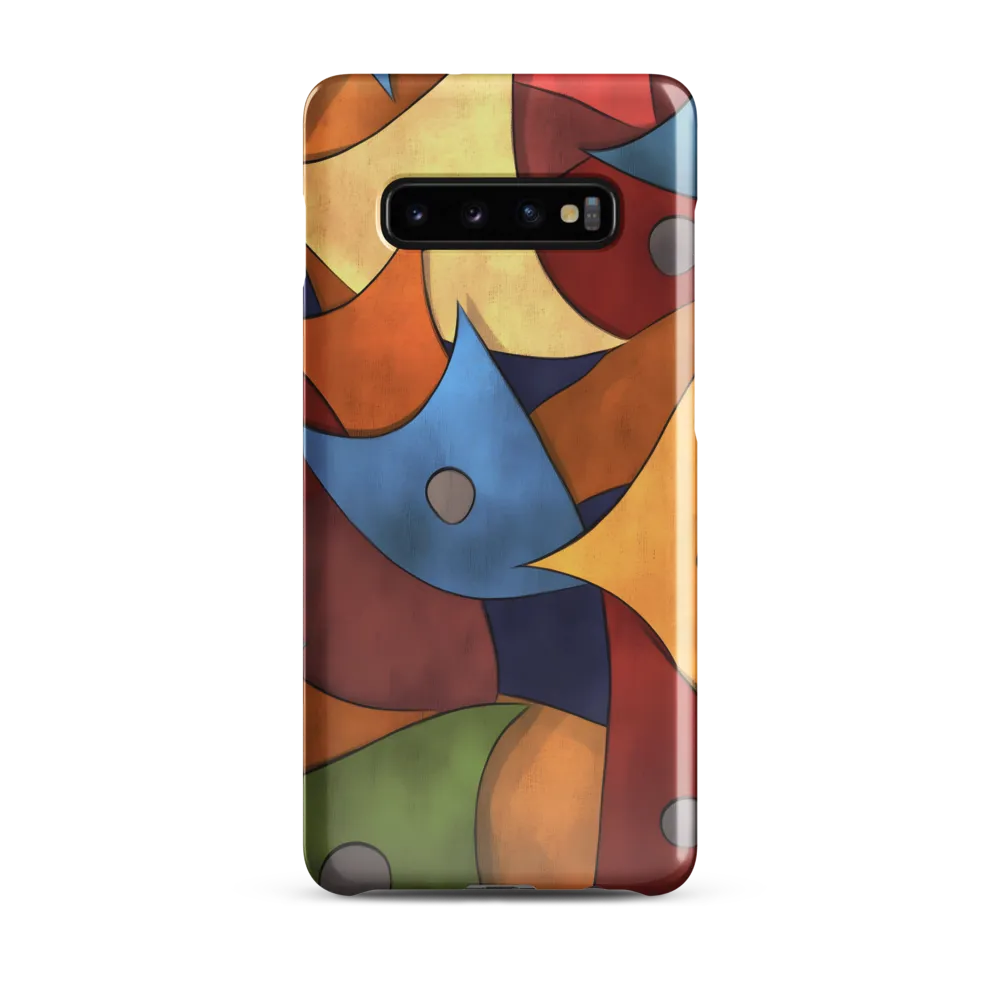 Vibrant Interplay of Shapes | Phone Case |  S10 Plus | Snap Case | Glossy