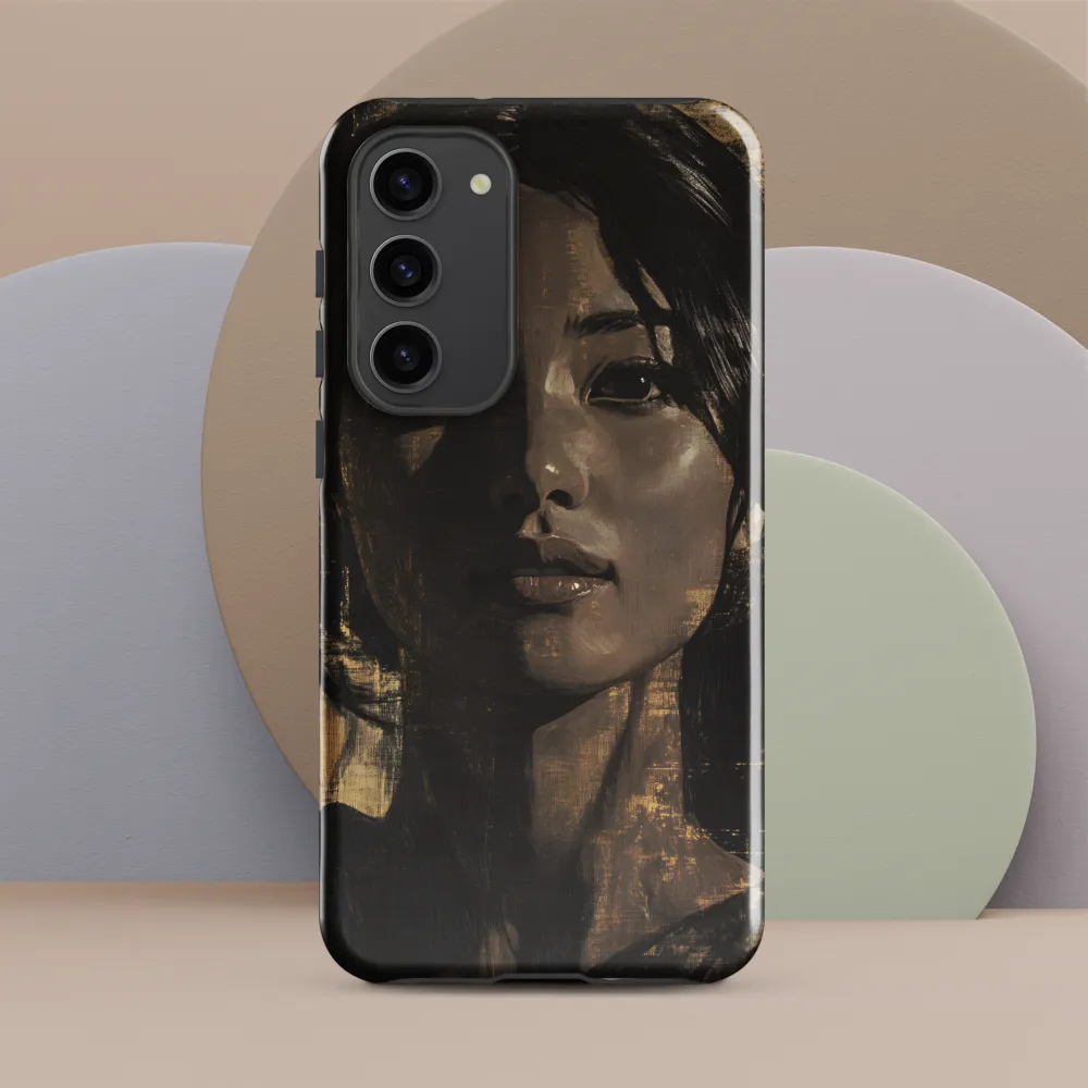 Golden Gaze: A Contemporary Portrait