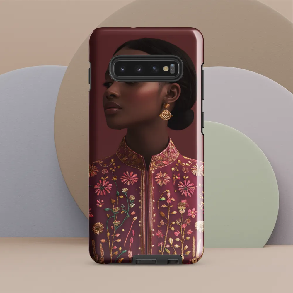 Elegance Embodied: A Traditional Fashion Statement | Phone Case |  S10 Plus | Tough Case | Glossy