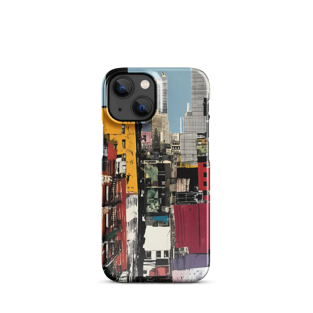 Urban Collage: A Vivid Cityscape | Phone Case |  13 Mini | Snap Case | Glossy