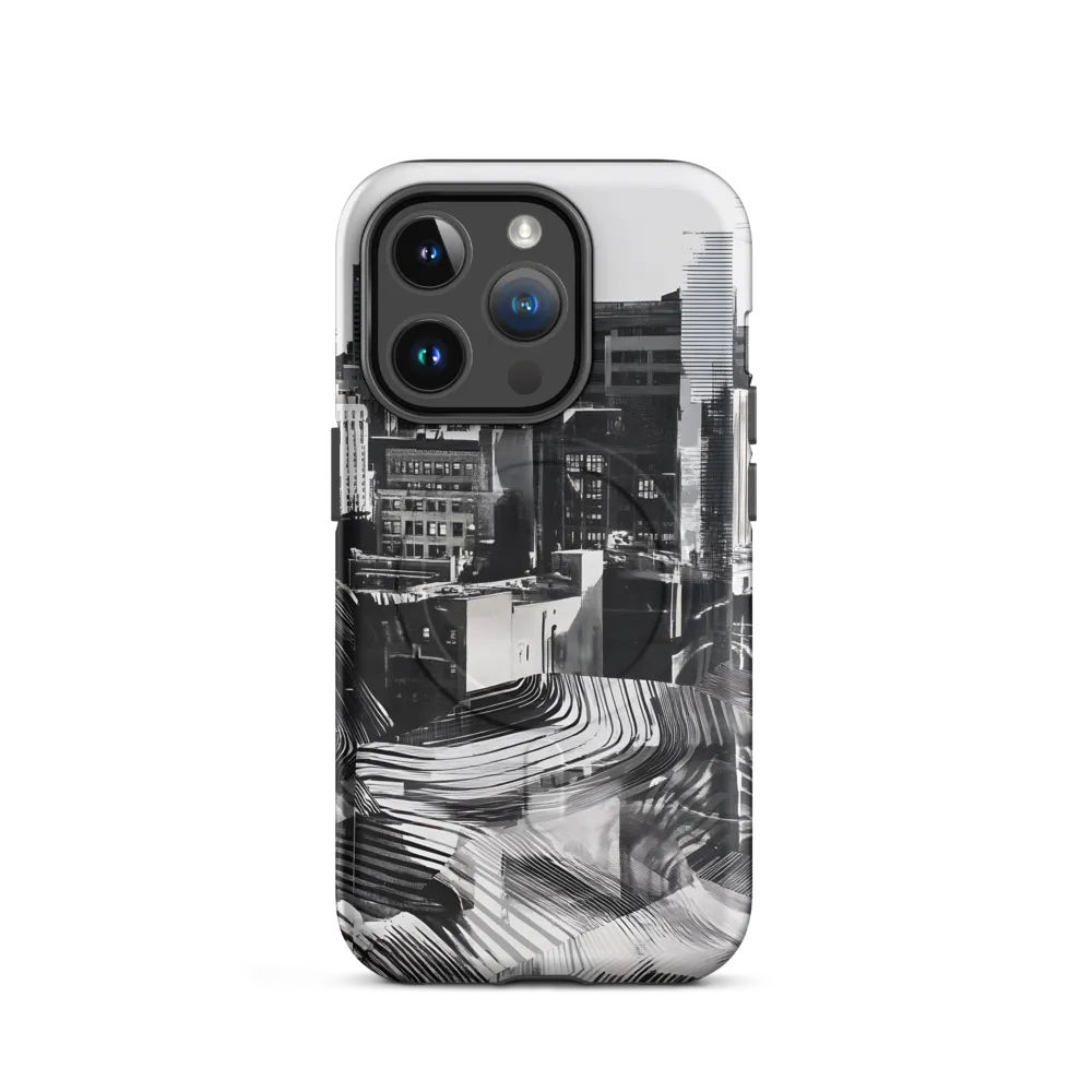 Urban Rhythm in Black and White | Phone Case |  14 Pro | MagSafe® Tough Case | Matte