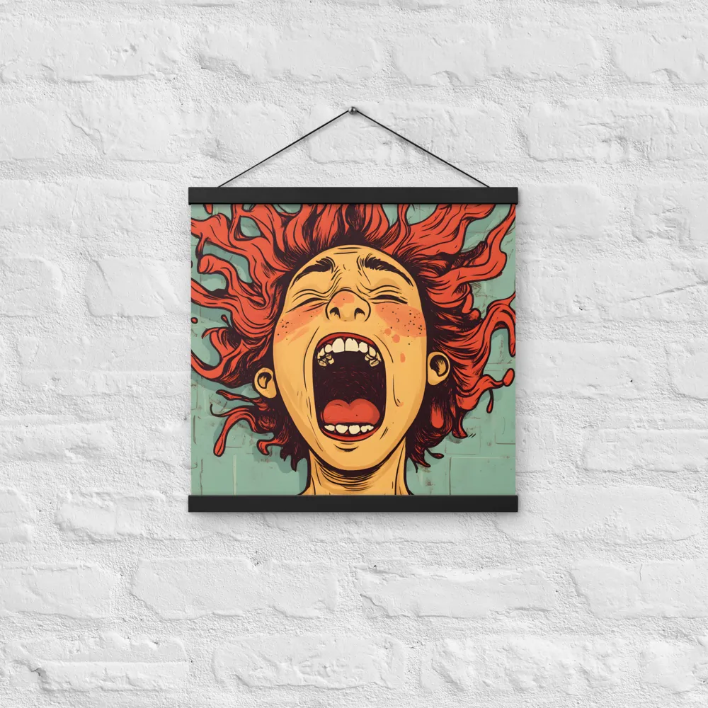 Fury Unleashed | Poster With Black Wood Hanger | 16″×16″